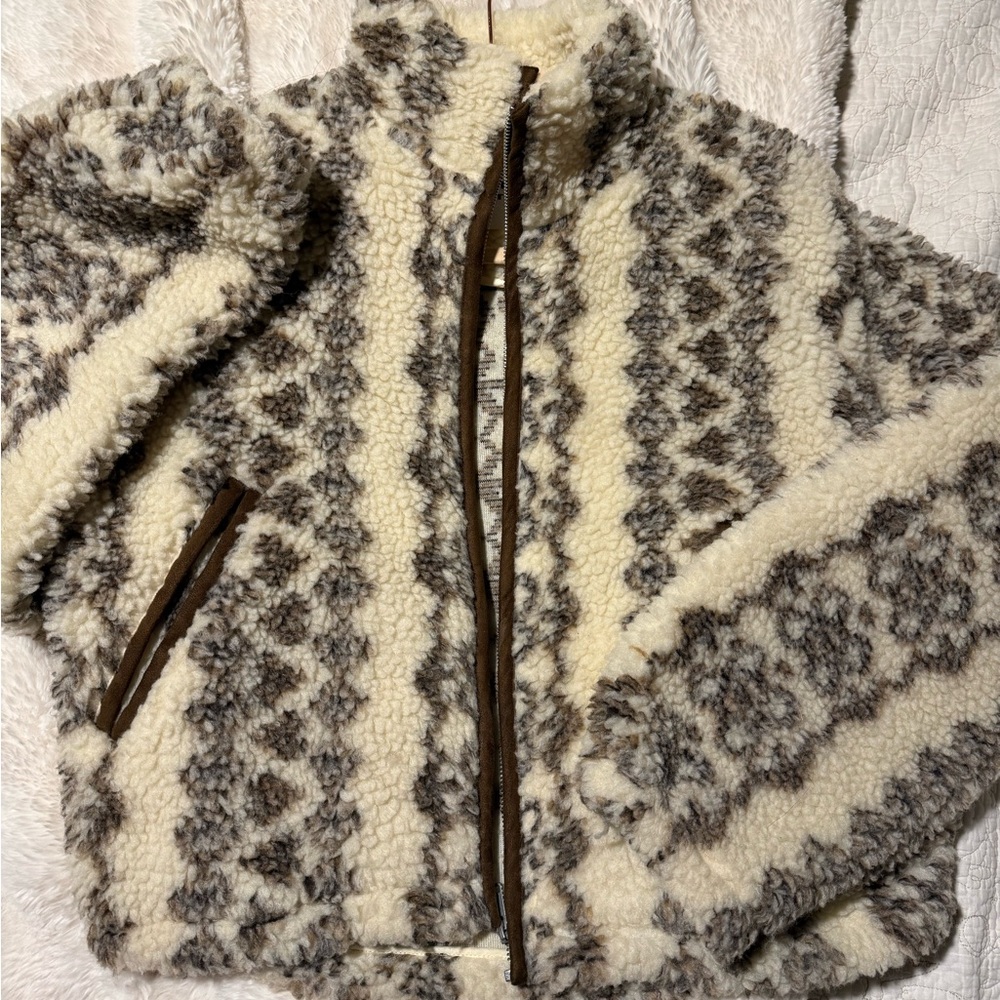 ETOILE ISABEL MARANT Mackensy Fuzzy Zip-Front Jacket